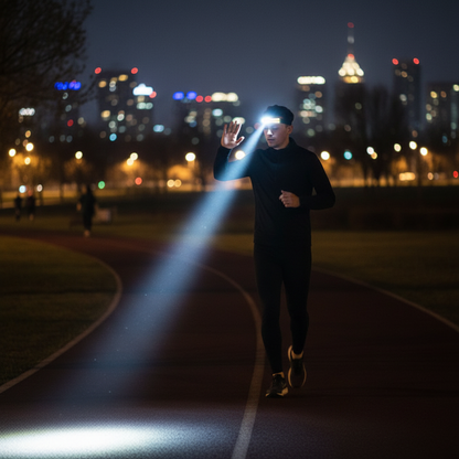 COB LED Sensor Head Lamp Induction Headlamp Built-in Battery Flashlight USB Rechargeable Head Torch 5 Lighting Modes Headlight