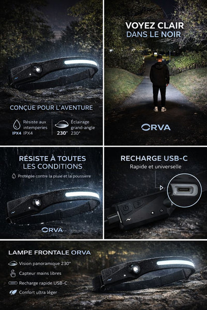 Lampe Frontale LED ORVA